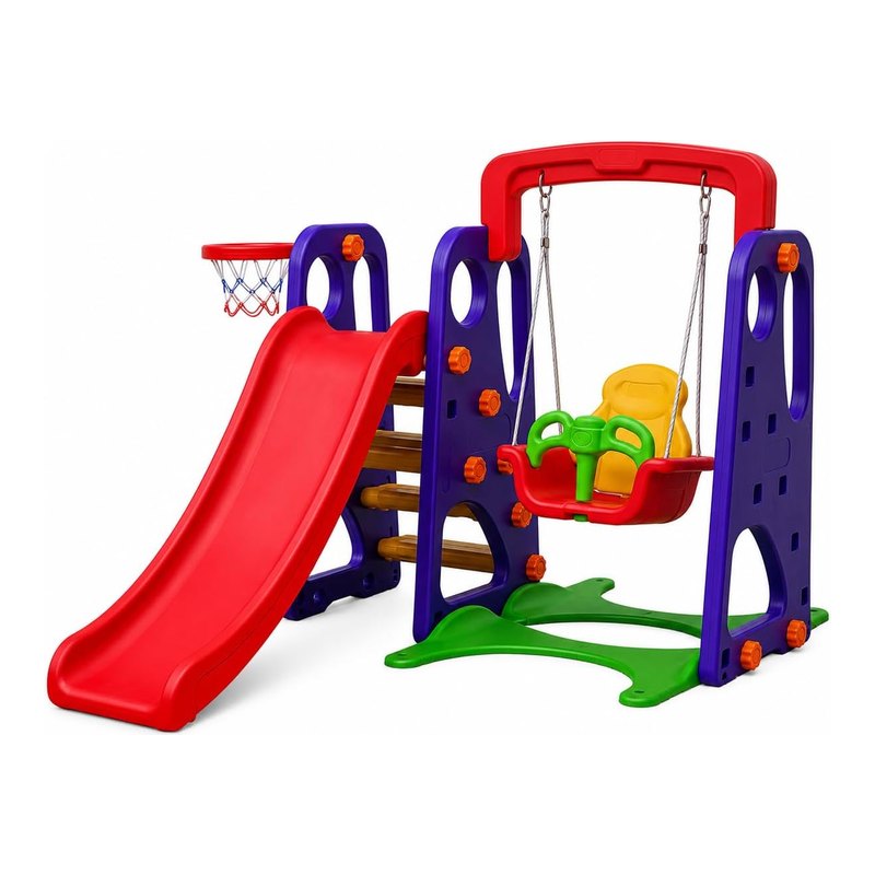 Barzi Playground Completo Criança Feliz Escorregador Balanço e Cesta