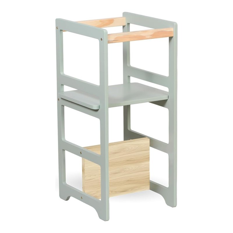 Decoratta Torre de Aprendizagem Montessori 4 em 1 Laqueada