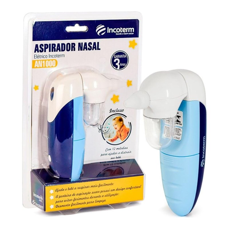 Incoterm Aspirador Nasal Elétrico Azul