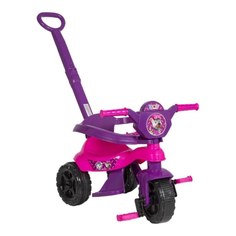 Kendy Triciclo Infantil Kemotoca Baby Dog com Haste