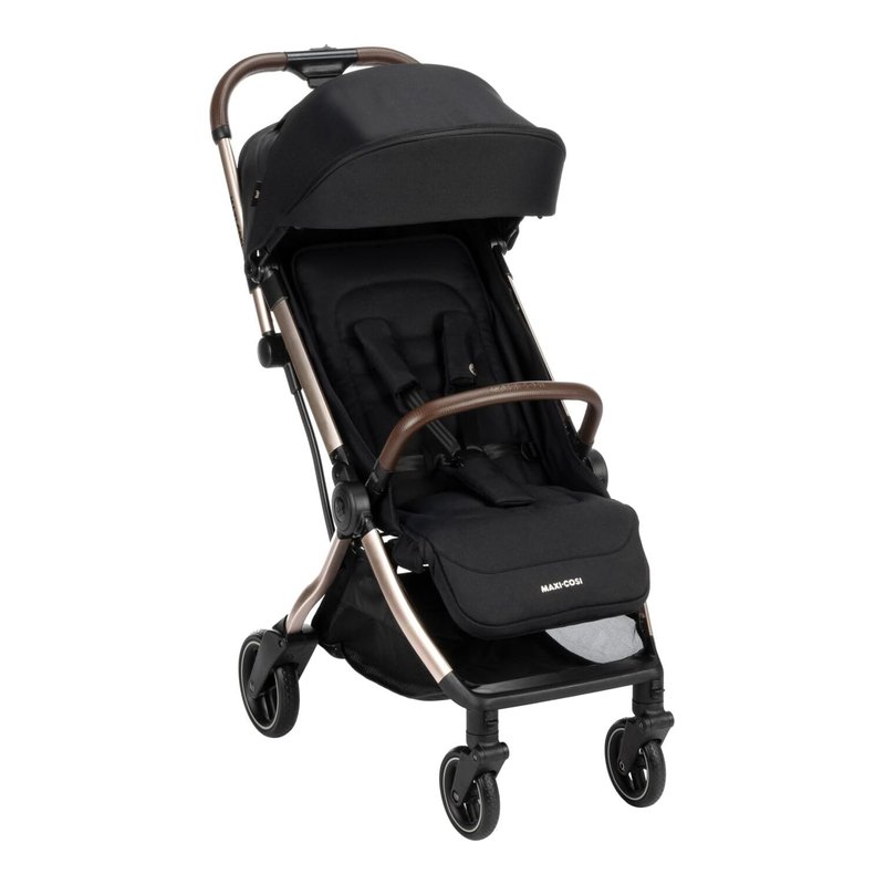 Maxi-Cosi Carrinho de Bebê Eva3 Essential Black Champagne