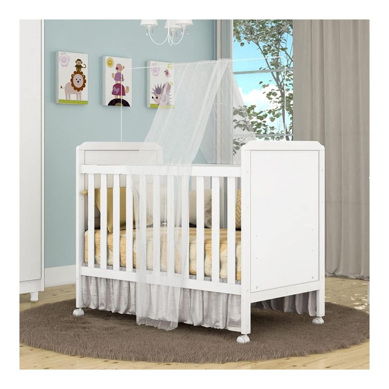 Móveis Peroba Berço Mini Cama Americano Cloe Branco