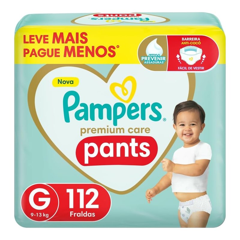 Pampers Fralda Premium Care Pants G 112 Unidades