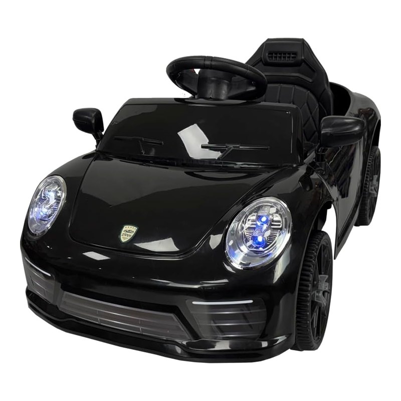 Zippy Toys Carro Elétrico Compact 6V com Controle Remoto Preto