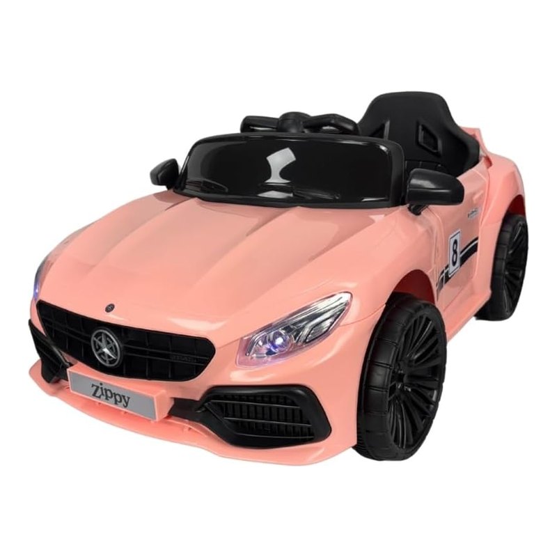 Zippy Toys Carro Elétrico M380 6V com Controle Remoto Rosa